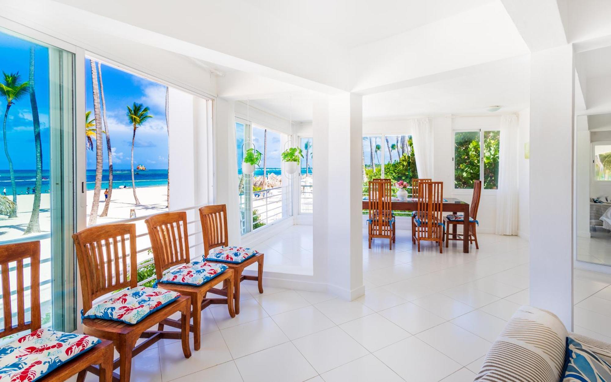 Prime Ocean View Punta Cana Apartments - 3-Bedroom Getaway With Private Terrace On Bavaro Beach 외부 사진