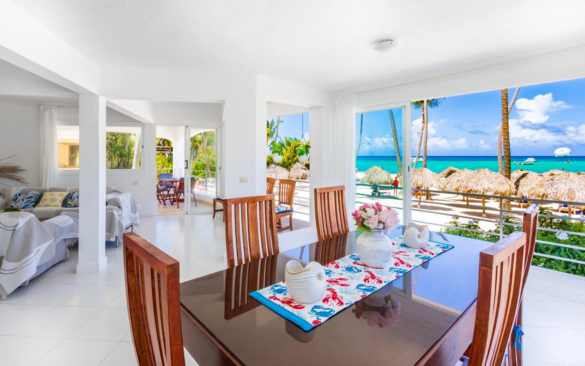 Prime Ocean View Punta Cana Apartments - 3-Bedroom Getaway With Private Terrace On Bavaro Beach 외부 사진